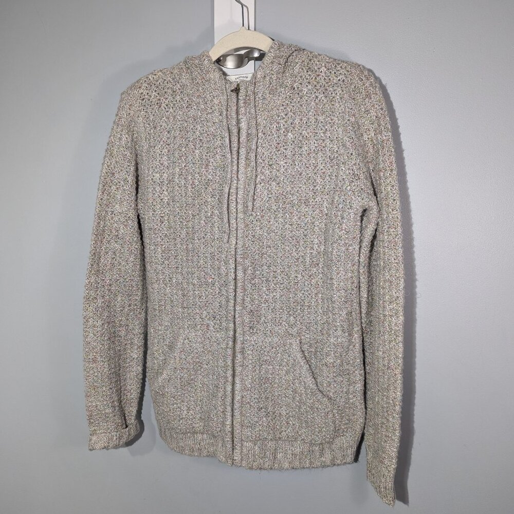Fat Face Sweater Hoodie Zipper Pocket Sweater